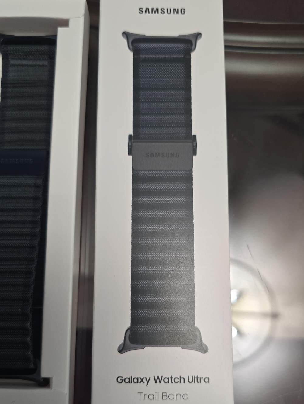 New Samsung Black Galaxy Watch Ultra Trail Band Dark Grey